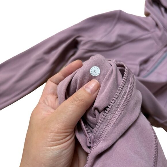 Lululemon Hooded Define Jacket Nulu Vintage Mauve Size 6 - Picture 4 of 5